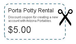 Porta Potty Rental Coupon
